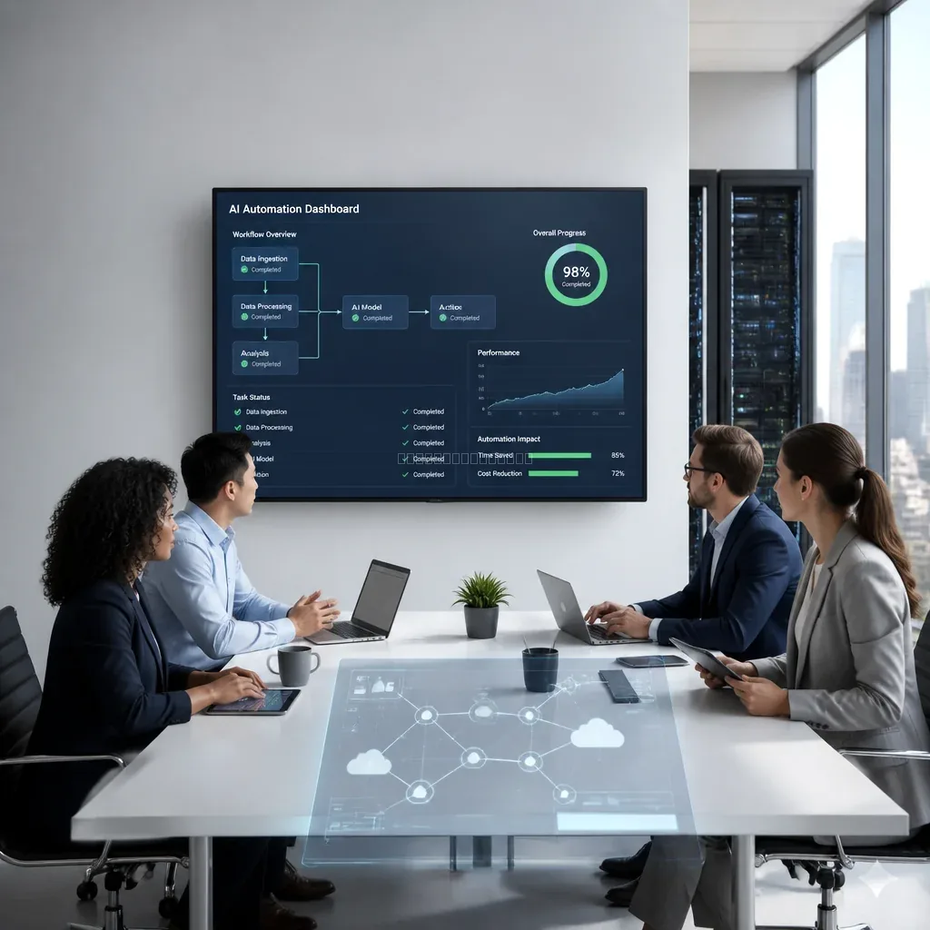 Ilustrácia AI integrácie a firemnej automatizácie od DataOneUme